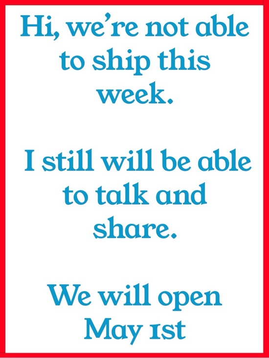 Other - We Will Open May 1st